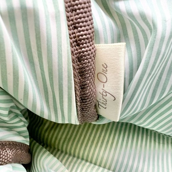 Thirty-One Shoulder Bag Brown Mandala Leather Straps Zip Closure - Picture 7 of 11